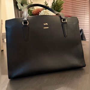 Coach Black Leather Shoulder Bag
